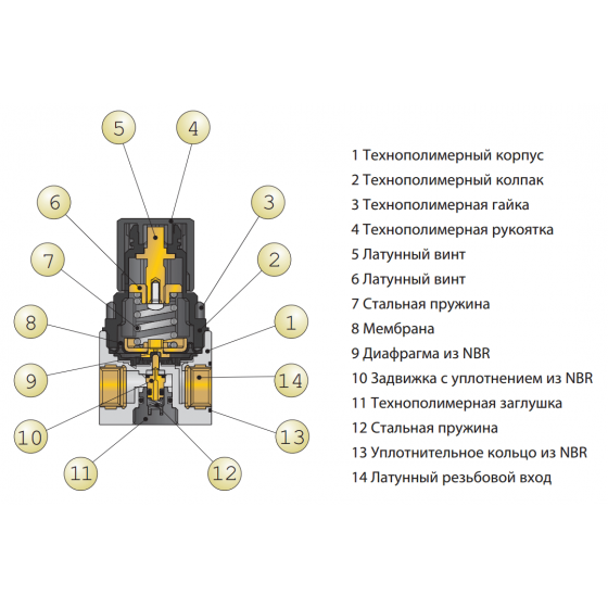 Регулятор давления воздуха REG 3 - 1" Aignep (Италия)