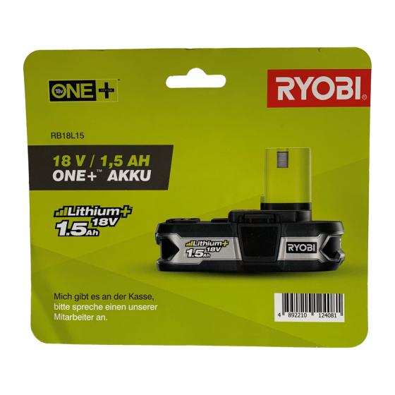 ONE + / Аккумулятор RYOBI RB18L15