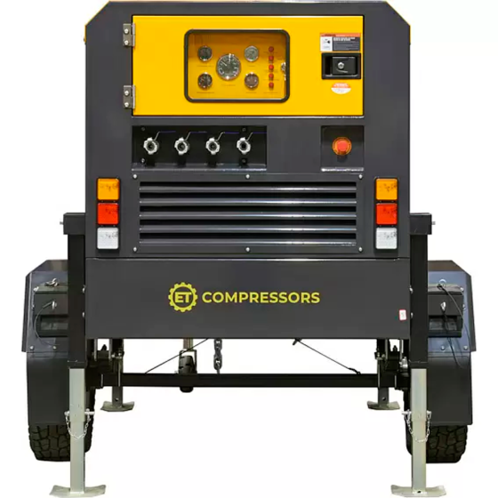 Дизельный винтовой компрессор ET-Compressors SD 265T-8 на шасси