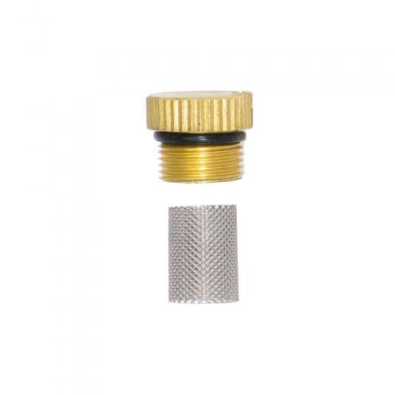 Шаровый кран с сеткой угловой Jorc 1/2"x1/2" для фильтров Omega Air