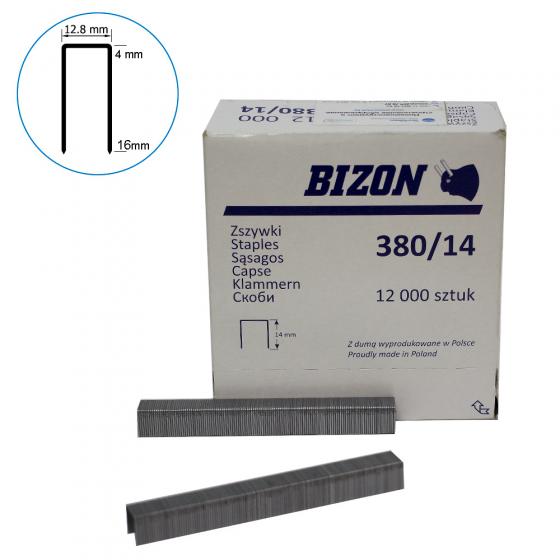 Скоба A‑14 cnk мебельная скоба тип 80 - 14 мм (80/14) / 12000шт // Bizon