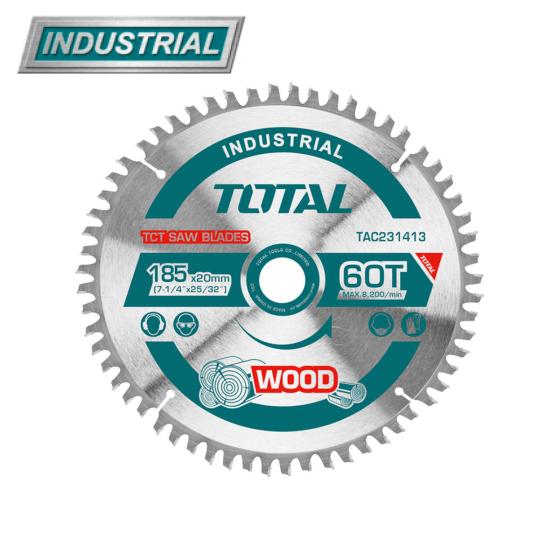 Диск пильный 185x20 мм 60 зубьев TOTAL TAC231413