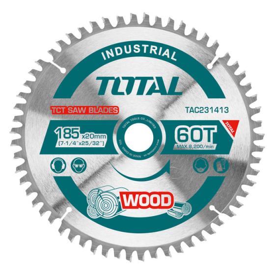 Диск пильный 185x20 мм 60 зубьев TOTAL TAC231413