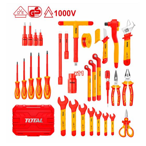 Набор инструментов диэлектрических TOTAL THKITH4101 (41 предмет)