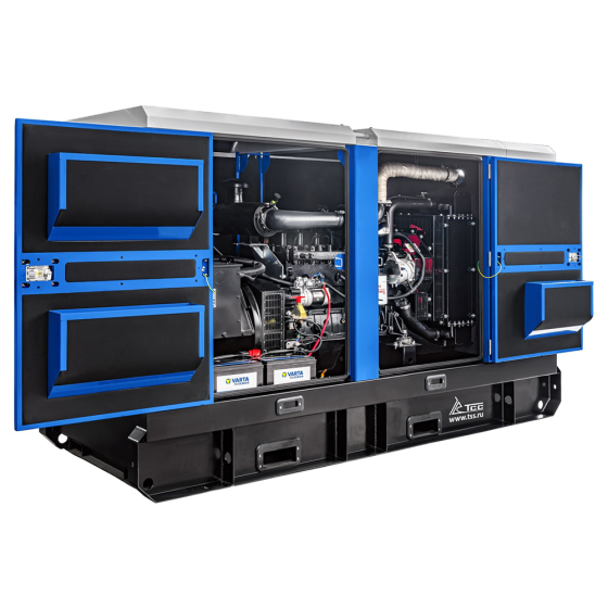 Дизельный генератор ТСС АД-80C-Т400-1РКМ15 в шумозащитном кожухе (генератор TSS-SA-80 SAE 3/11,5 (М1))