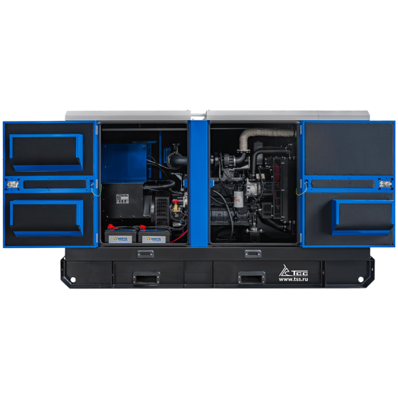 Дизельный генератор ТСС АД-80C-Т400-1РКМ15 в шумозащитном кожухе (генератор TSS-SA-80 SAE 3/11,5 (М1))