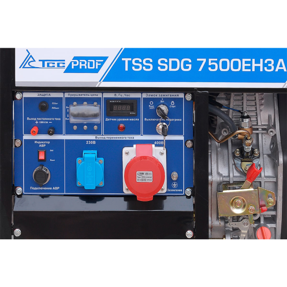 Дизель генератор TSS SDG 7500EH3A