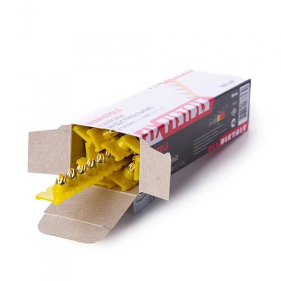 Патроны монтажные в кассетах К-4 желтые (278-354Дж) / упаковка 100 штук (10 шт. кассет по 10 патронов)